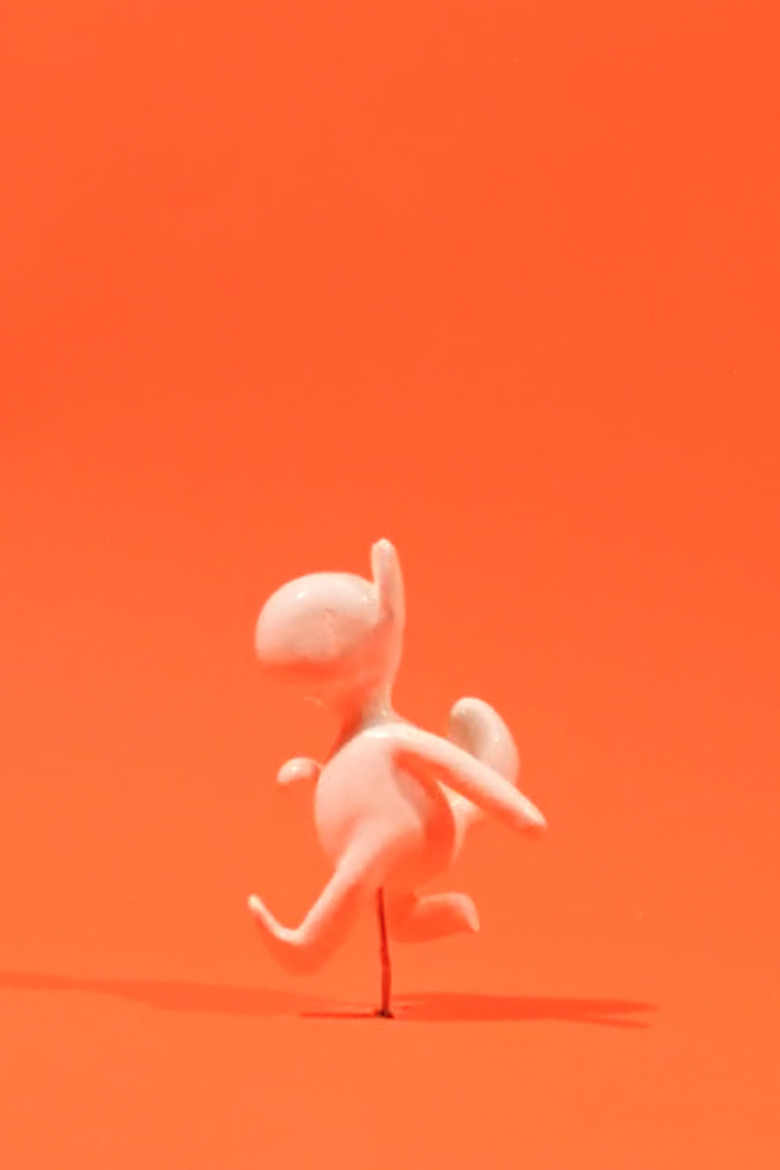 The running Cat-boy poster background