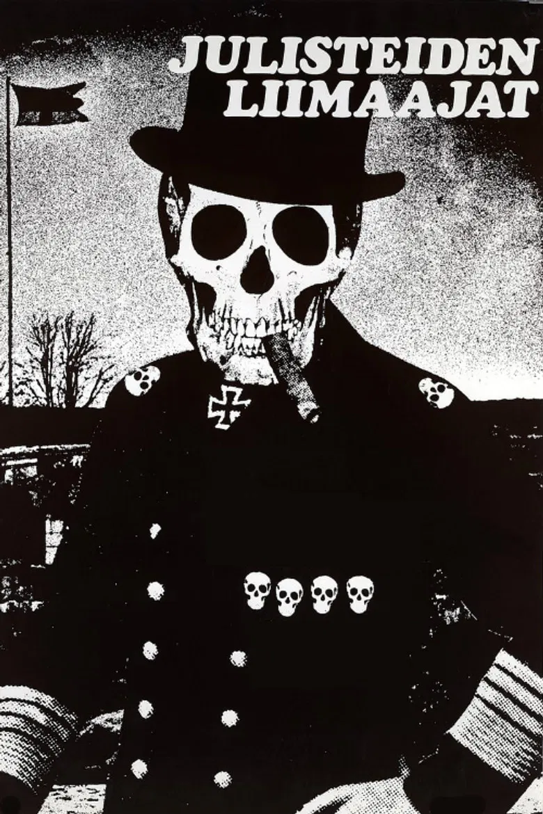 Julisteiden liimaajat poster background