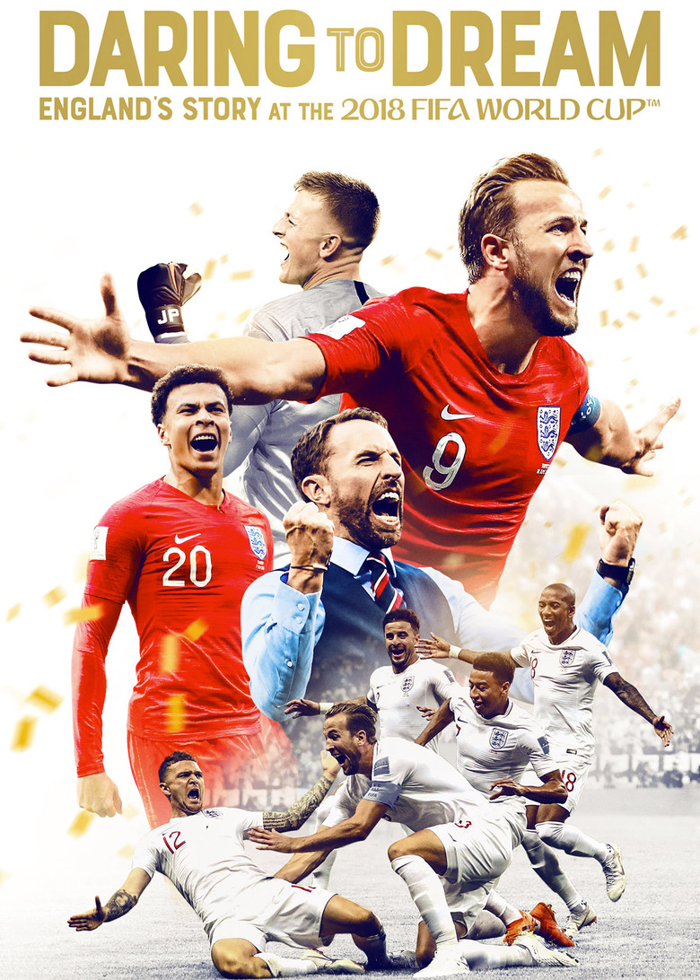 Daring to Dream: England's Story at the 2018 FIFA World Cup poster background