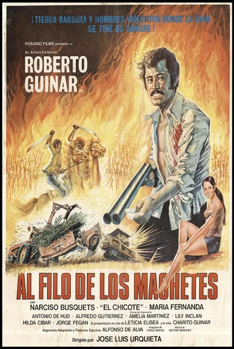 Al filo de los machetes poster background