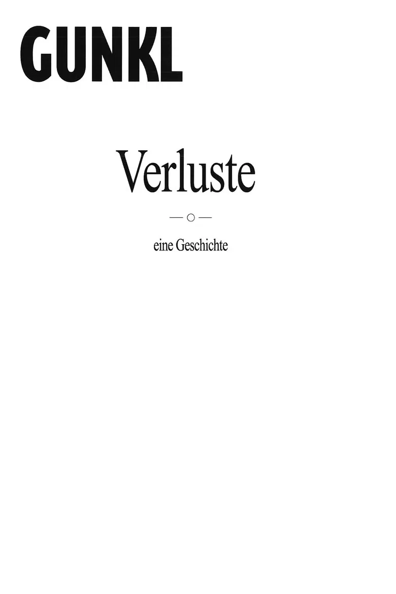 Gunkl: Verluste - eine Geschichte poster background