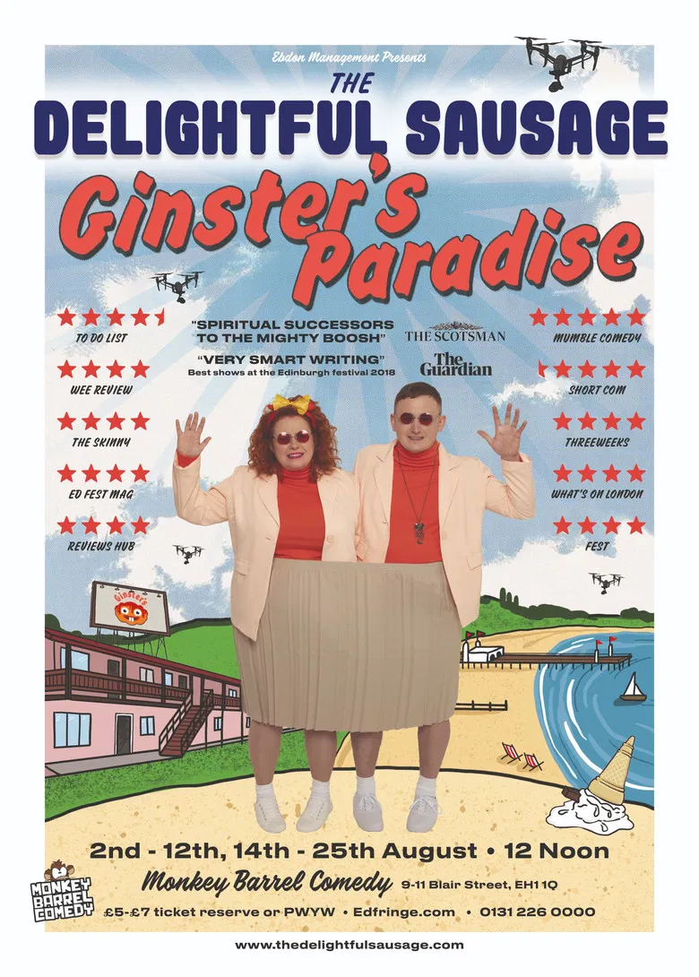 The Delightful Sausage: Ginster's Paradise poster background