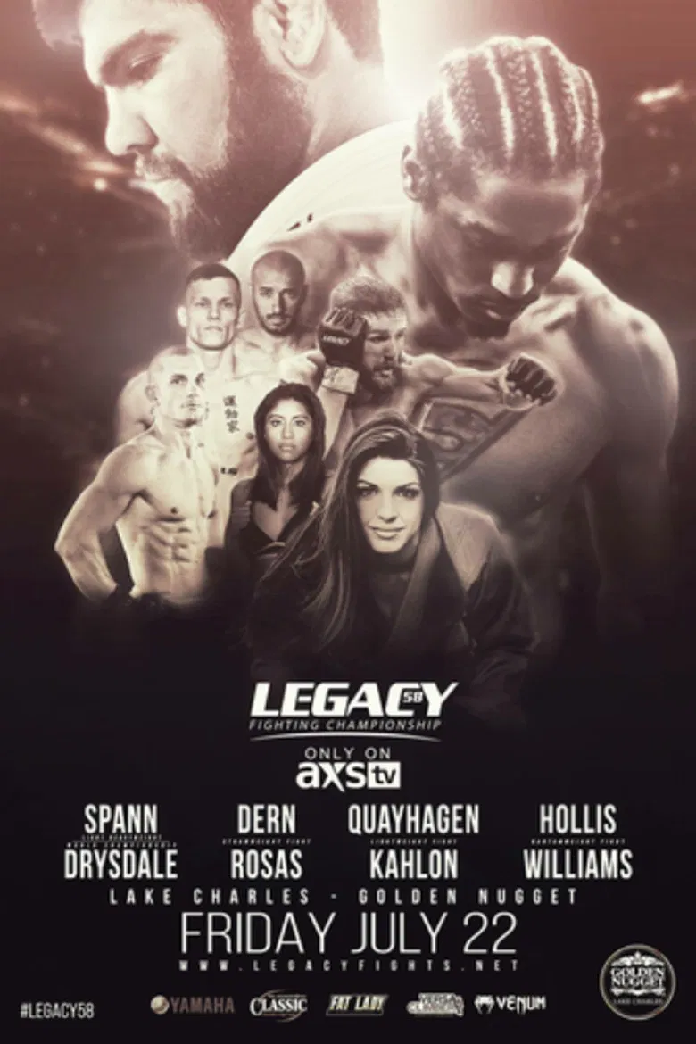 Legacy Fighting Championship 58: Spann vs. Drysdale poster background