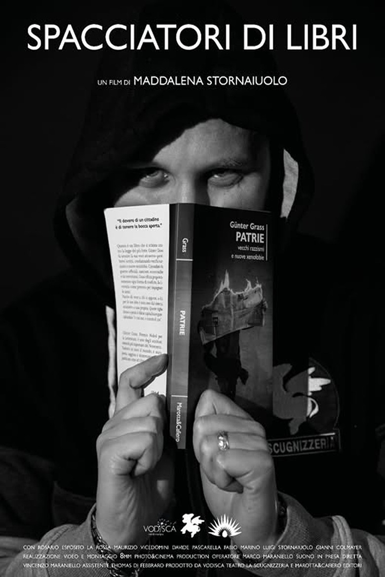 Spacciatori di libri "dove prima si vendeva droga oggi si spacciano libri" poster background