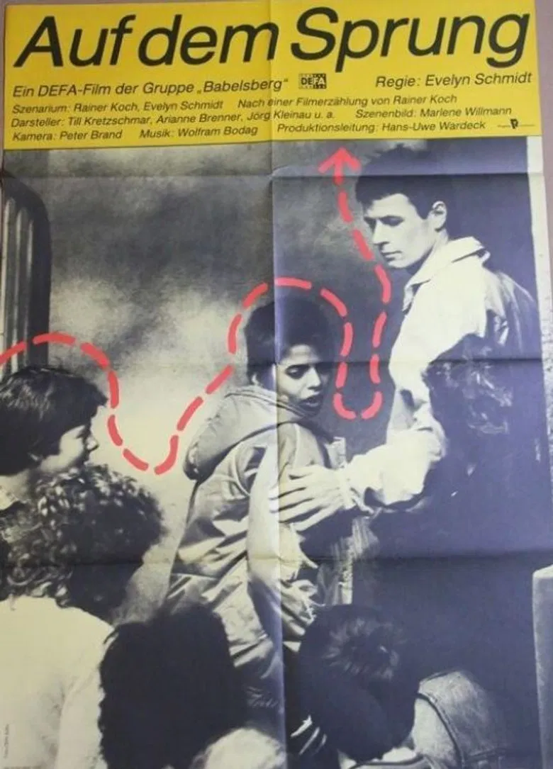 Auf dem Sprung poster background