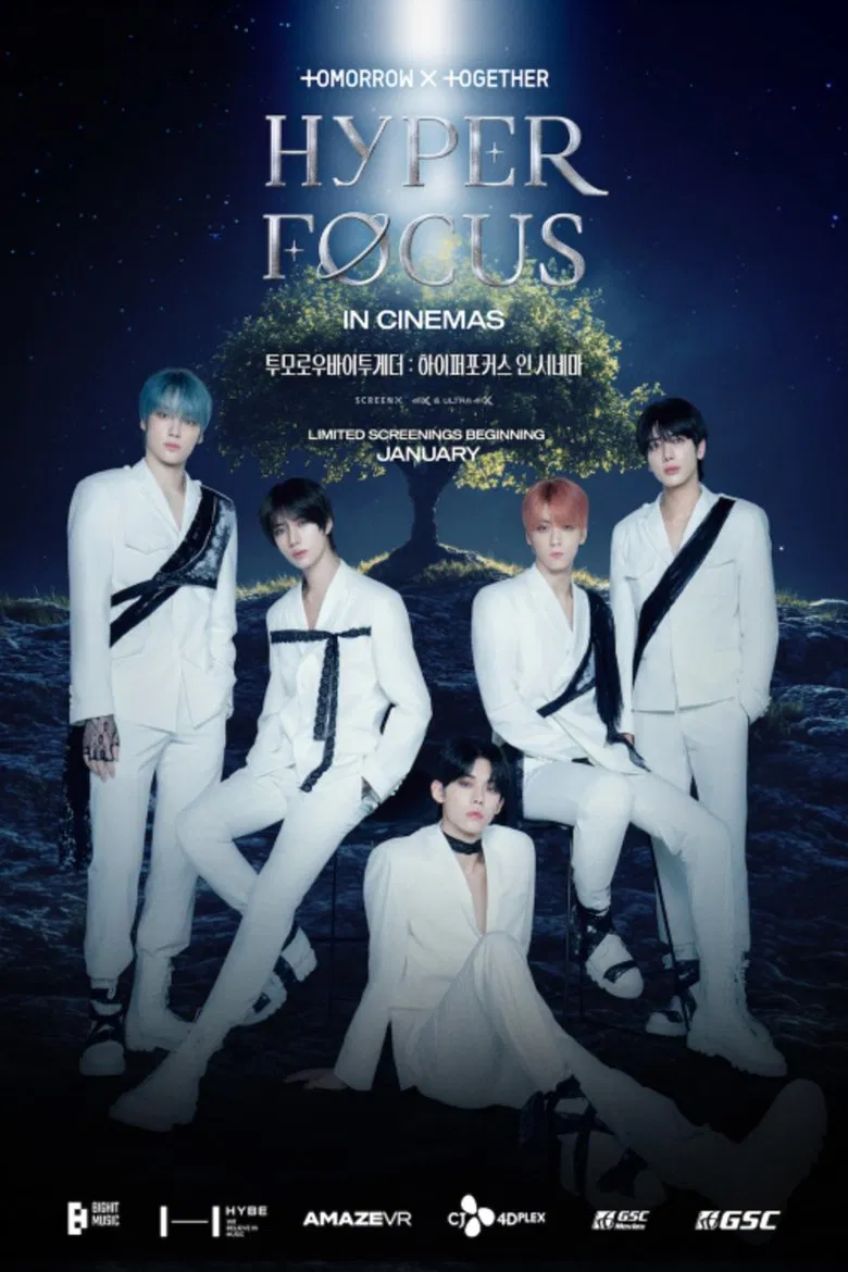 Hyperfocus: Tomorrow x Together VR Concert poster background