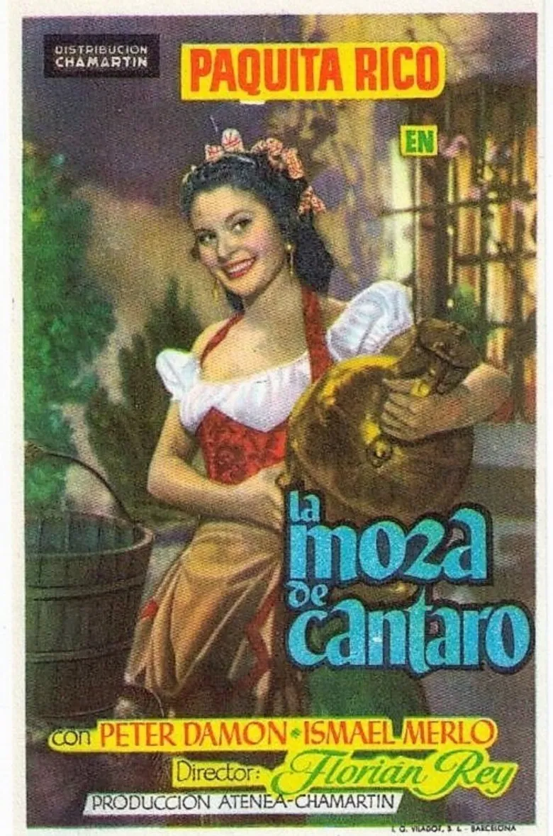 La moza de cántaro poster background