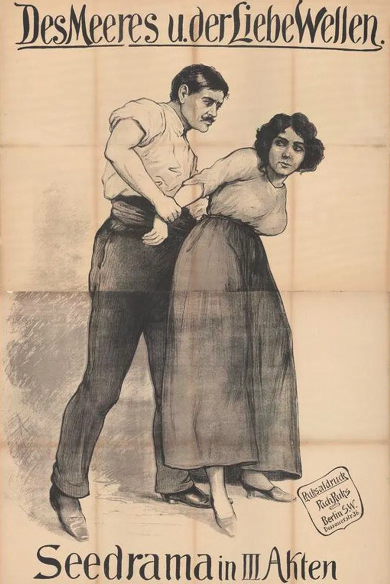 The Waves of the Sea and Love poster background