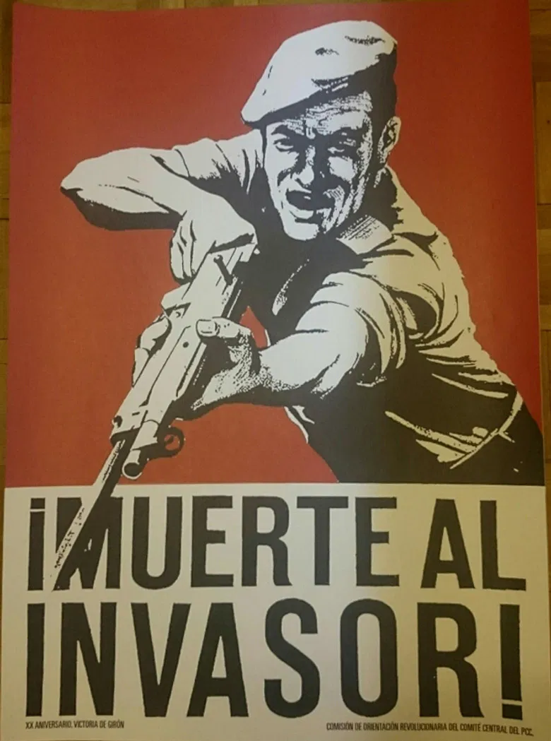 Muerte al invasor poster background