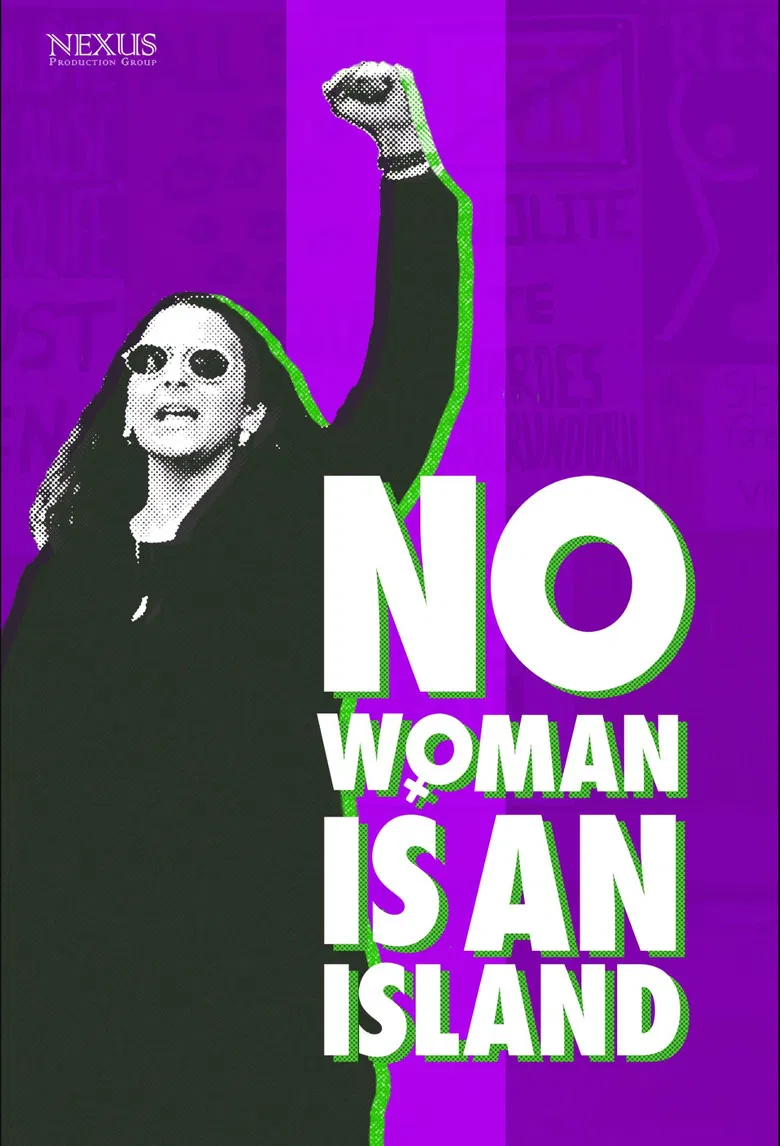 No Woman Is an Island poster background