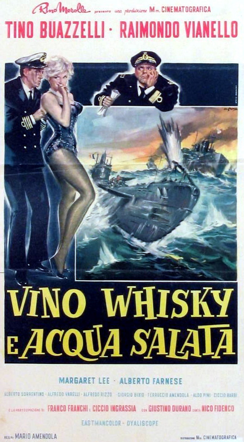 Vino, whisky e acqua salata poster background