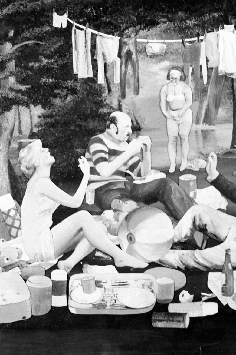 Breakfast on the Grass poster background