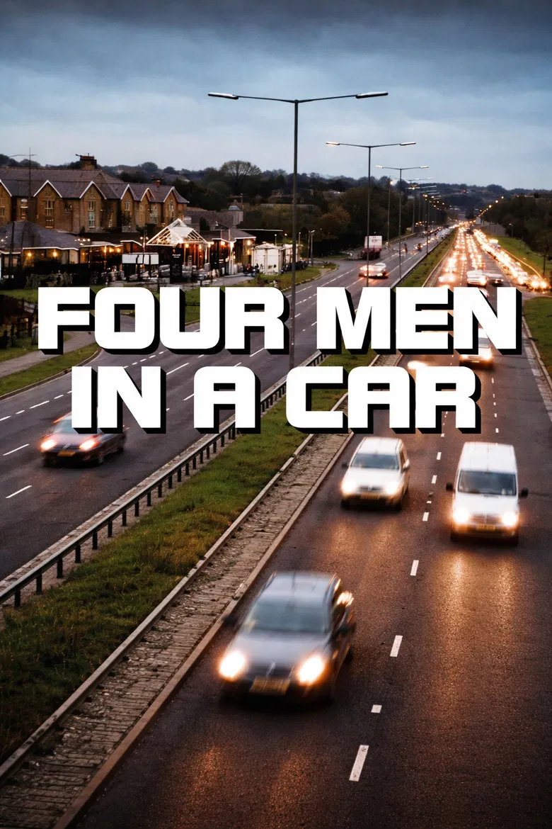 Four Men in a Car poster background
