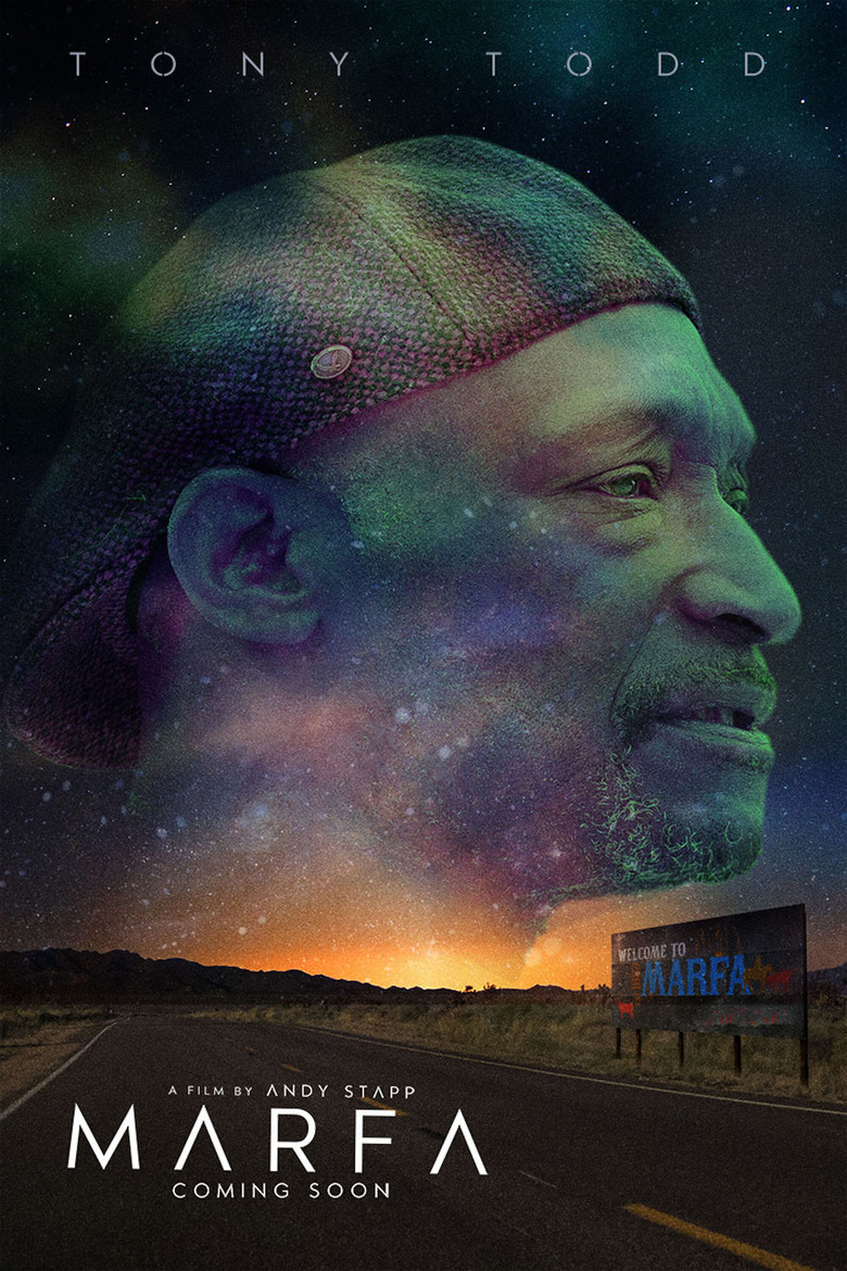 Destination Marfa poster background