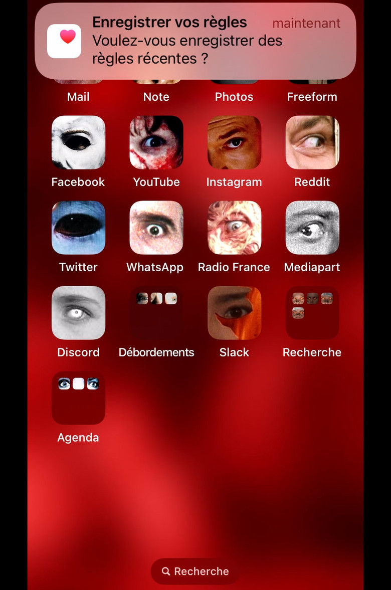 xena's body (a menstrual auto-investigation using an iphone) poster background