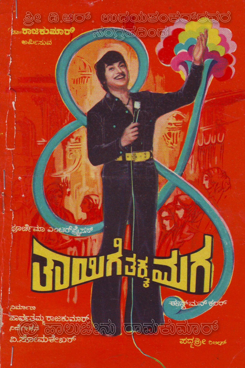 Thaayige Thakka Maga poster background