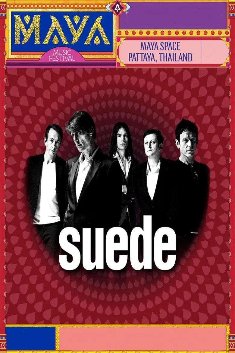 Suede - MAYA Music Festival 2020 poster background