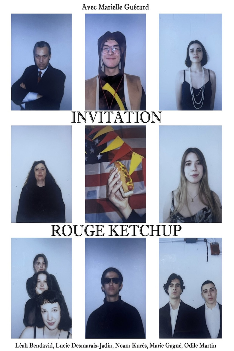 Invitation Rouge Ketchup poster background
