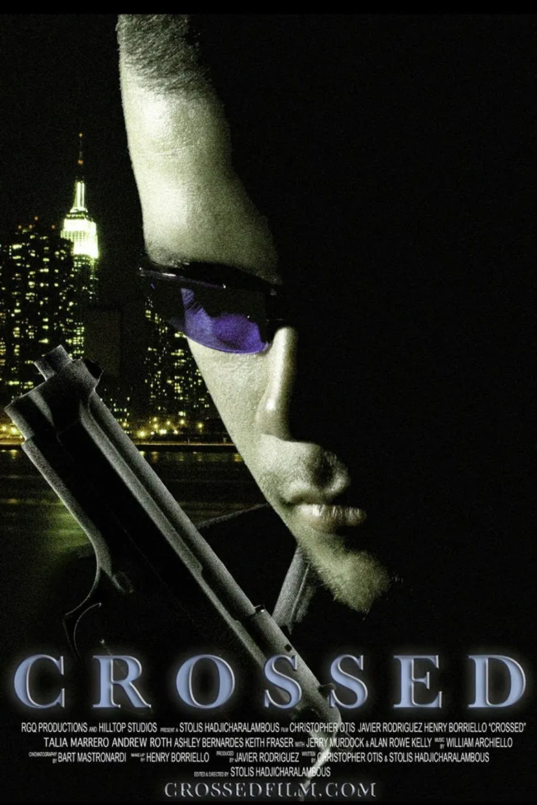 Crossed poster background