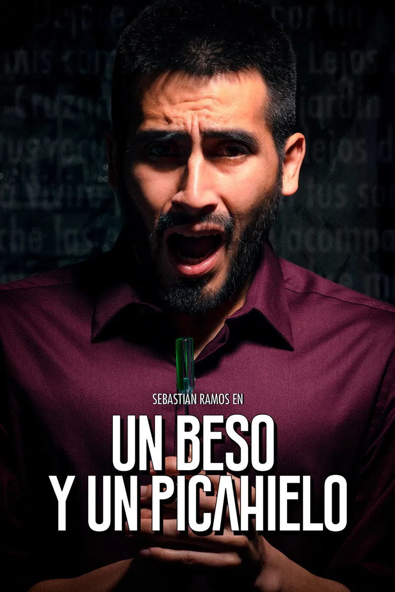 A kiss and an ice pick poster background