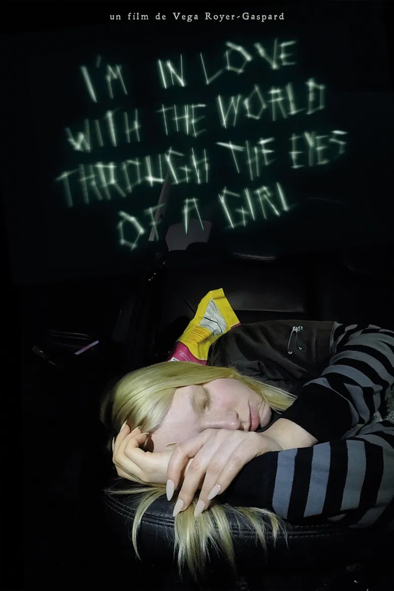 I'm in love with the world through the eyes of a girl poster background
