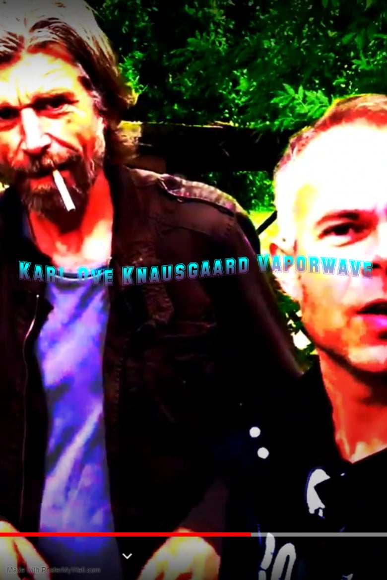 Karl Ove Knausgaard Vaporwave poster background