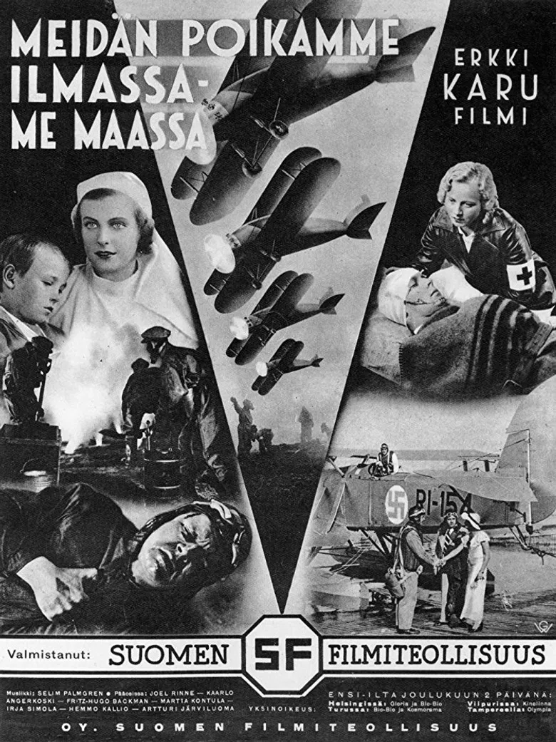 Meidän poikamme ilmassa – me maassa poster background
