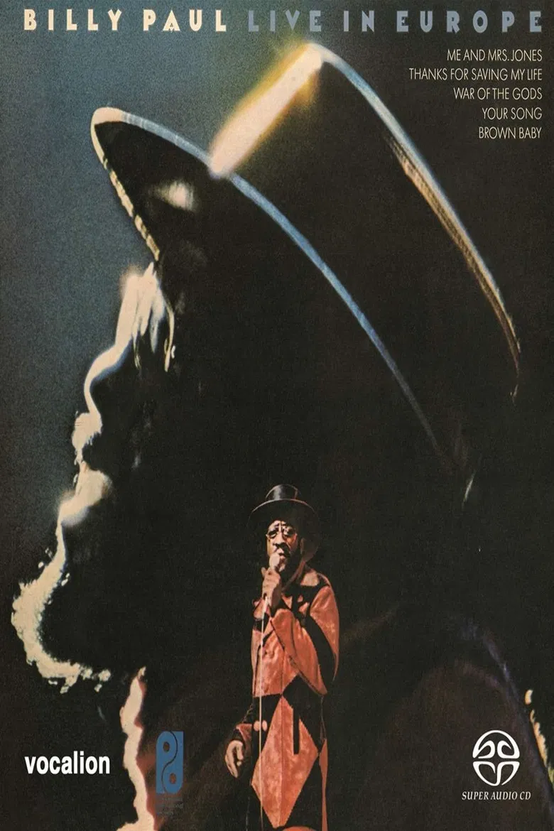 Billy Paul Live In Europe poster background