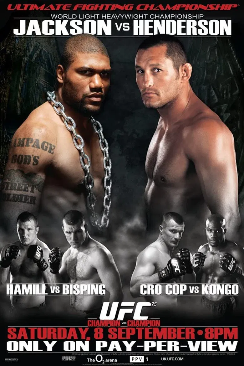 UFC 75: Champion vs. Champion poster background