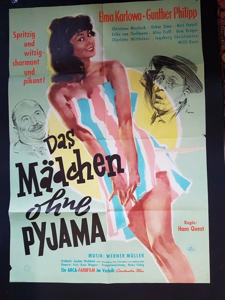 Das Mädchen ohne Pyjama poster background