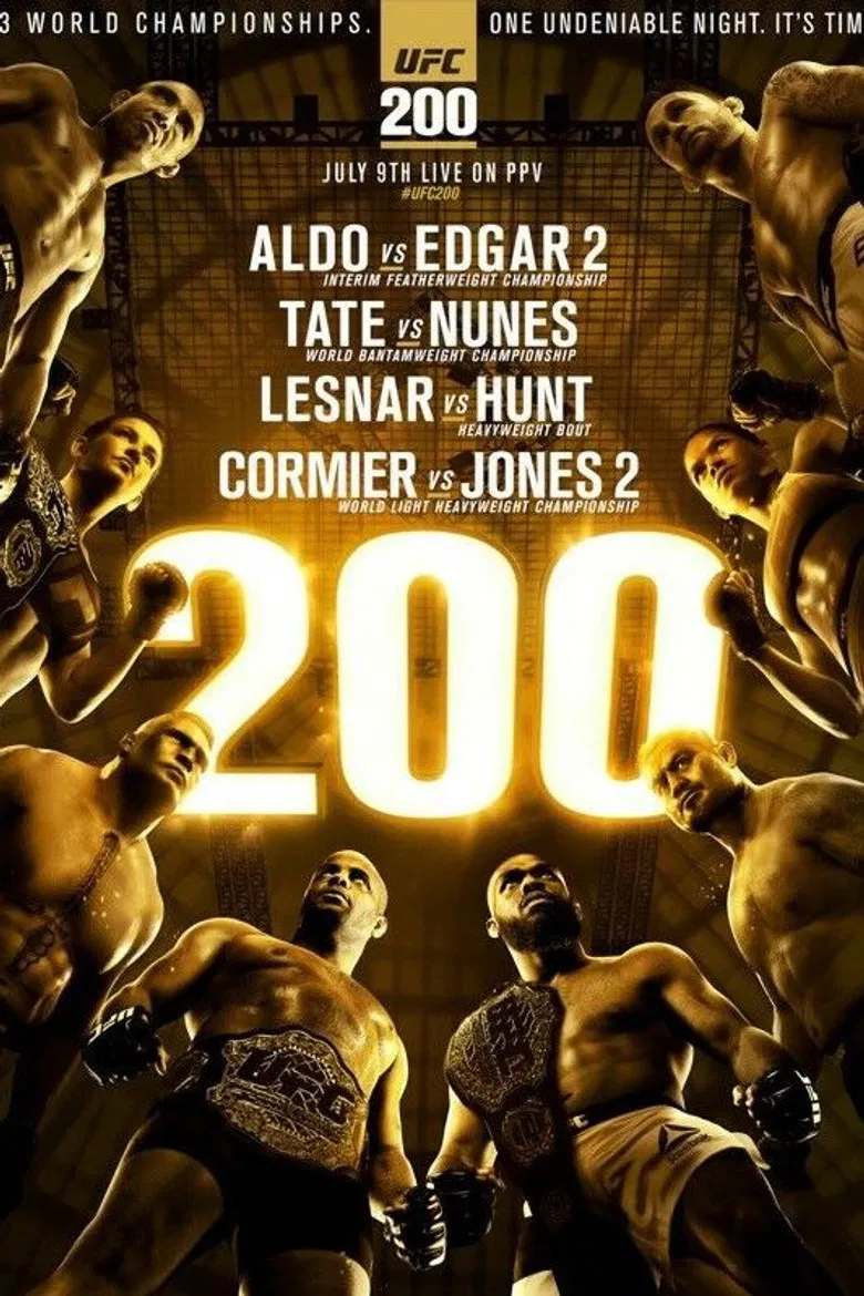 UFC 200: Tate vs. Nunes poster background