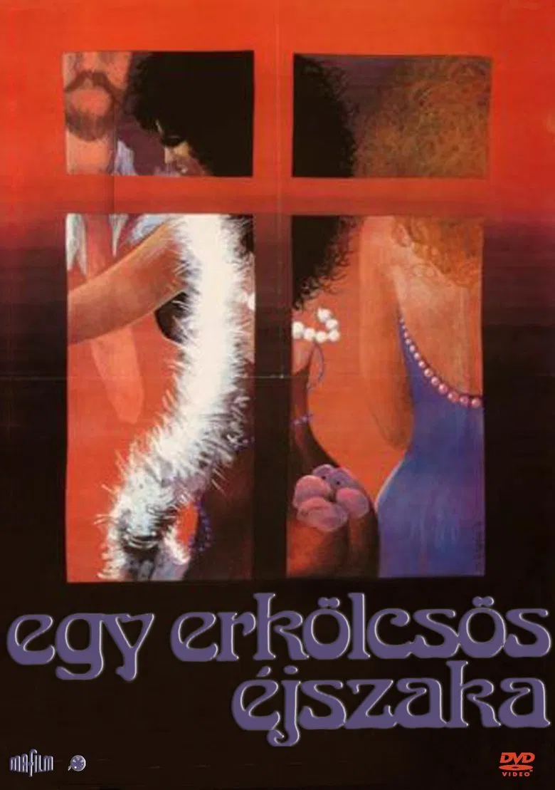 A Very Moral Night poster background