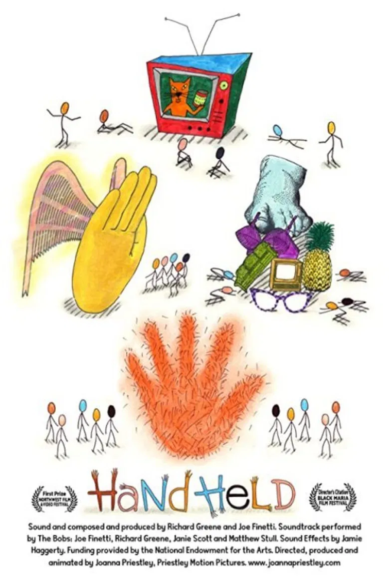 Hand Held poster background