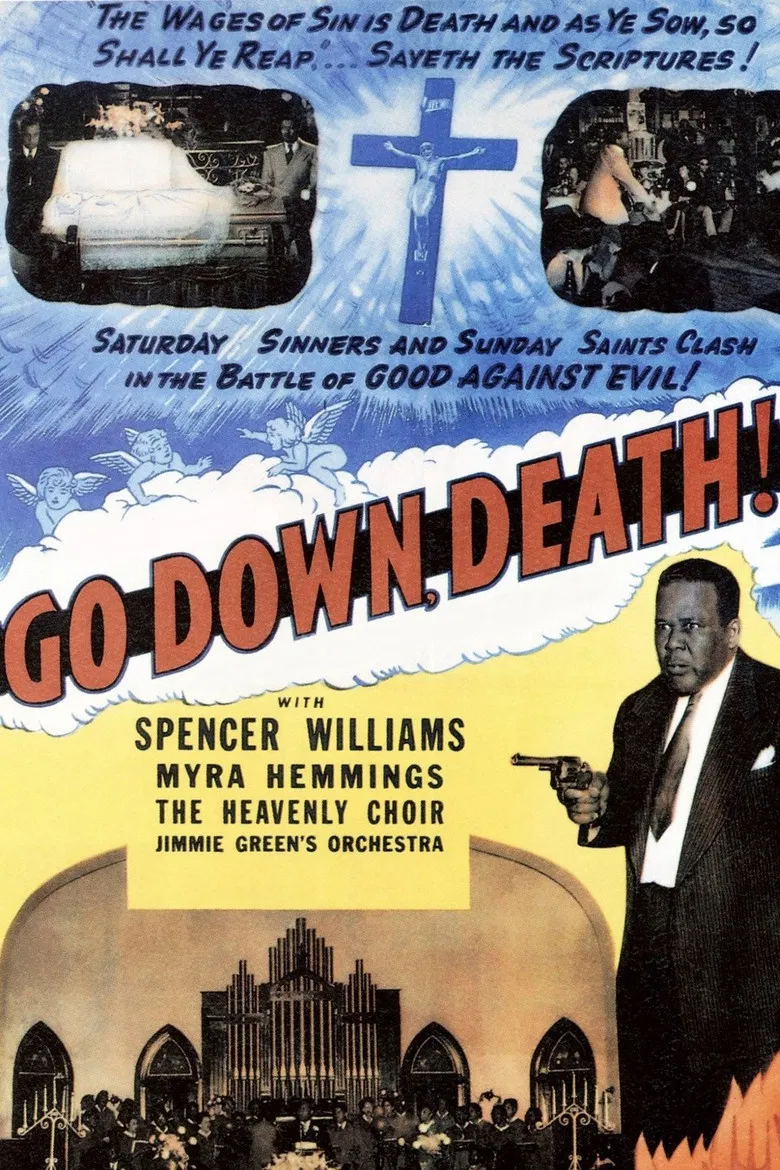 Go Down Death poster background