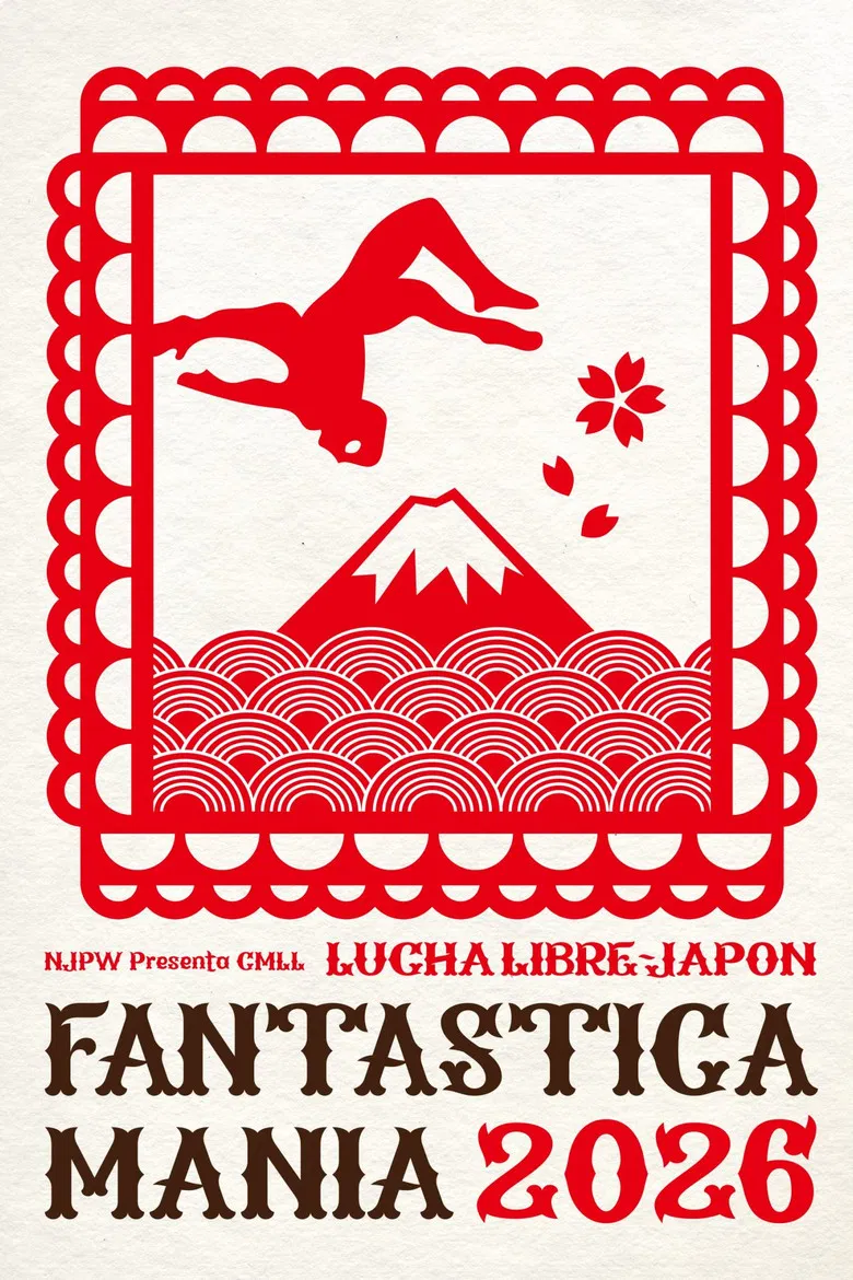 NJPW Presents CMLL Fantastica Mania 2026 - Day 1 poster background