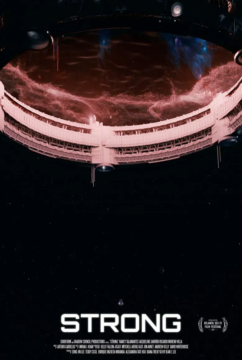 Strong poster background