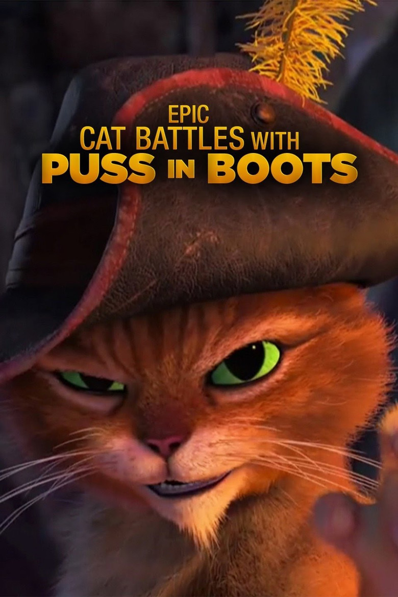 Epic Cat Battles with Puss In Boots poster background