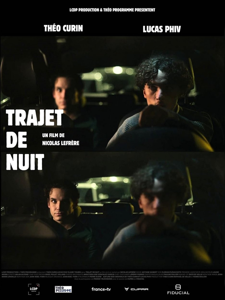 Trajet de nuit poster background