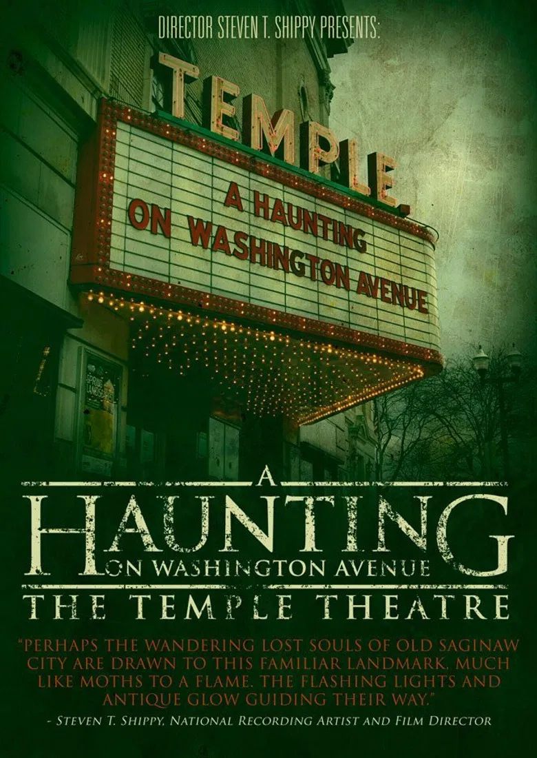 A Haunting on Washington Avenue: The Temple Theatre poster background