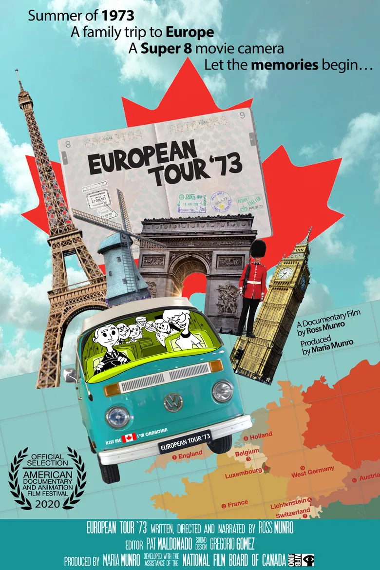 European Tour '73 poster background