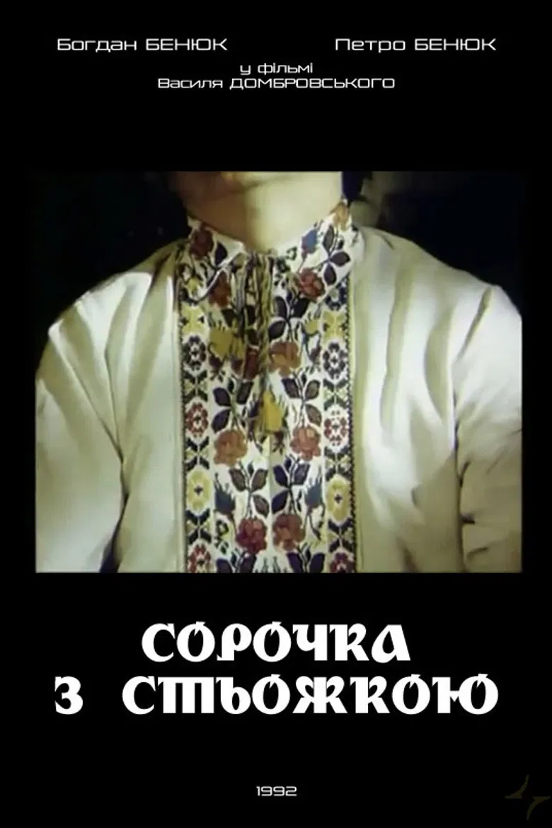 A Shirt with Ukrainian Embroidery poster background