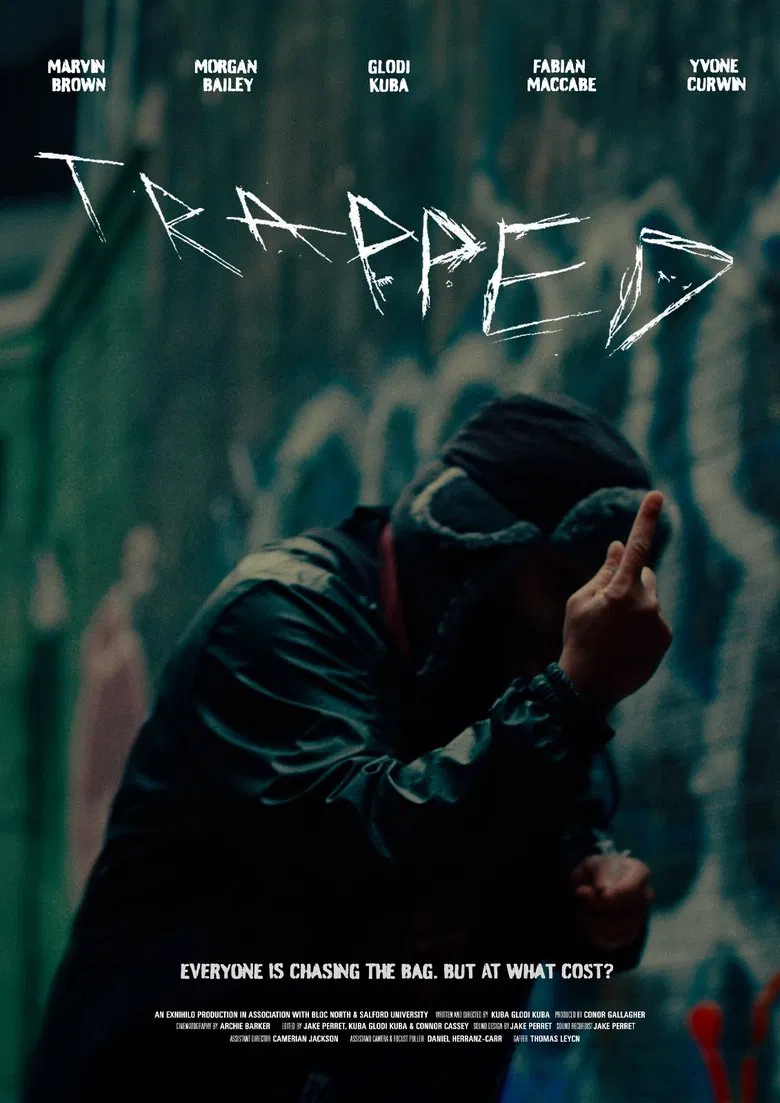 Trapped poster background