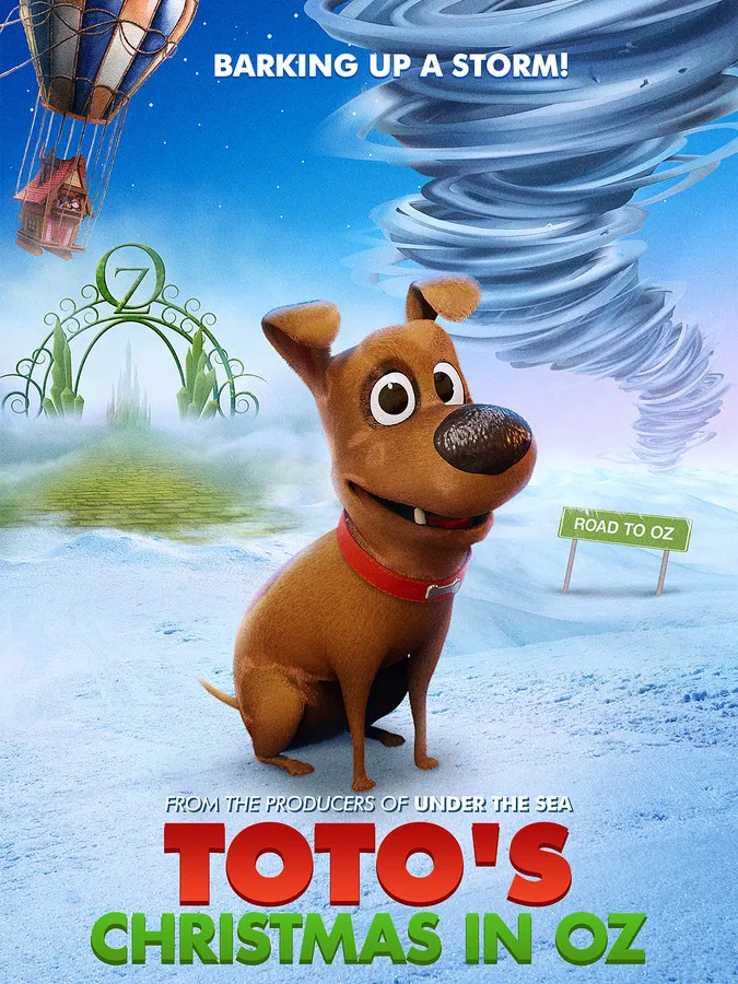 Toto's Christmas in Oz poster background