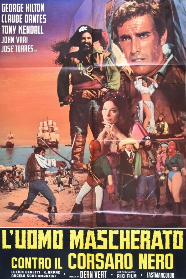 L'uomo mascherato contro il corsaro nero poster background