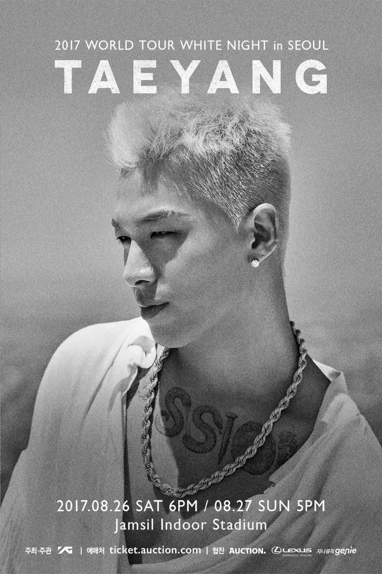 TAEYANG - 2017 WORLD TOUR  [WHITE NIGHT] IN SEOUL poster background