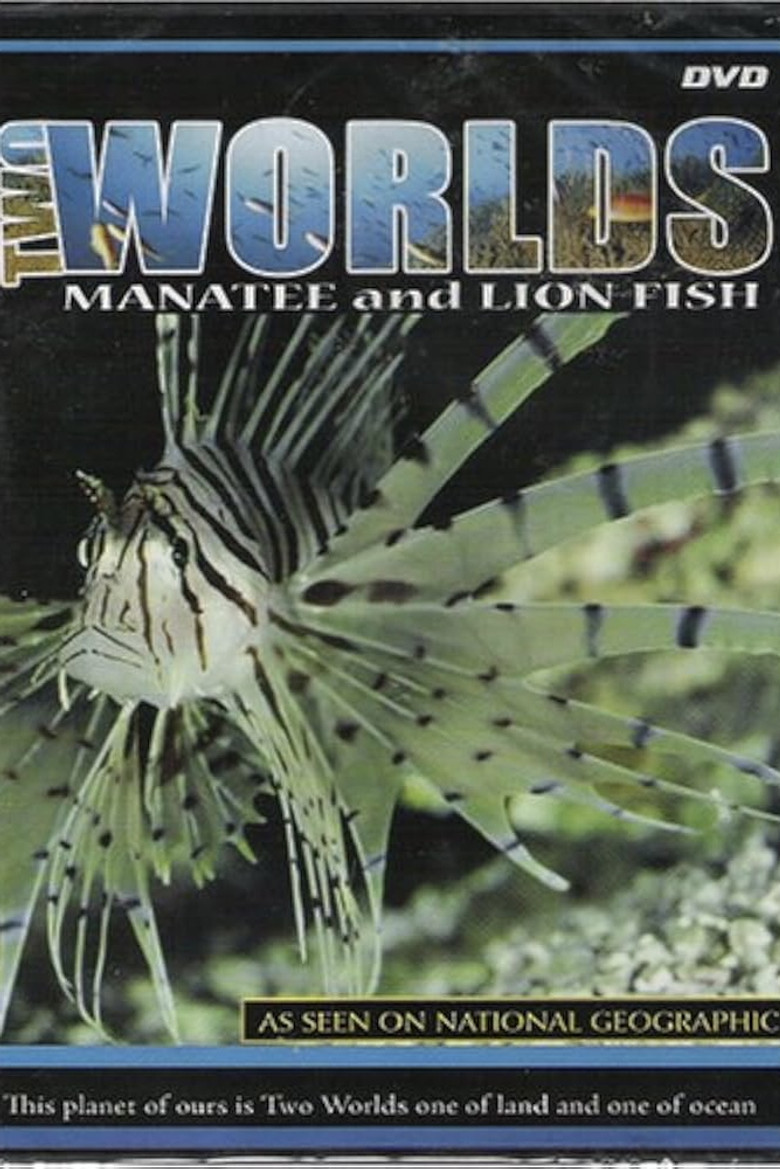 Two Worlds: Manatee and Lion Fish poster background