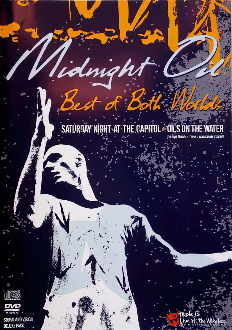 Midnight Oil Saturday Night at the Capitol poster background