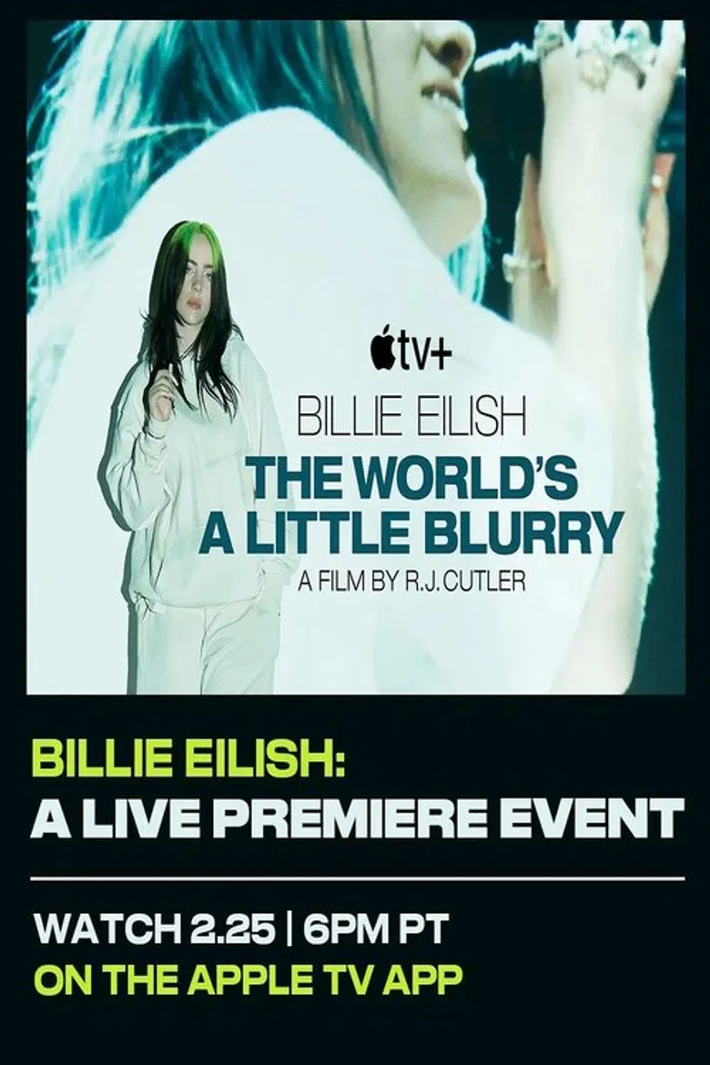 Billie Eilish: The World’s A Little Blurry Live Premiere Event poster background