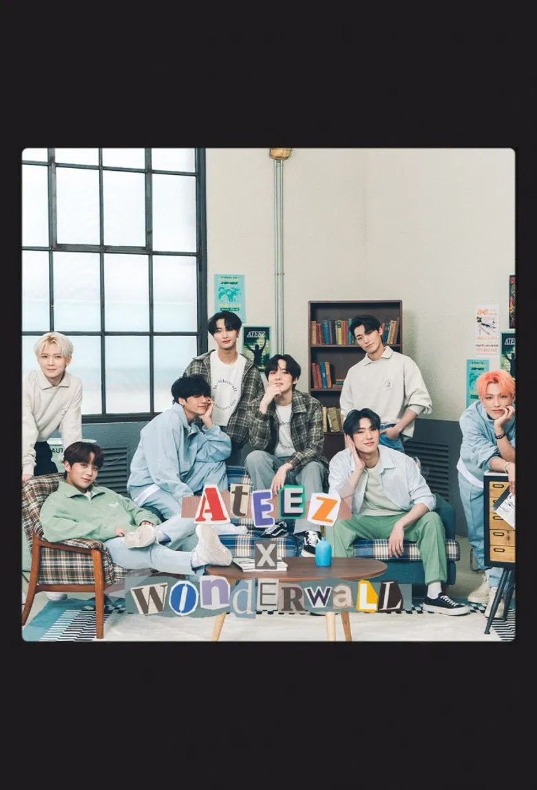 ATEEZ x Wonderwall poster background