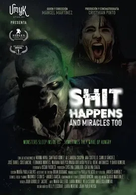 Shit Happens and Miracles too poster background